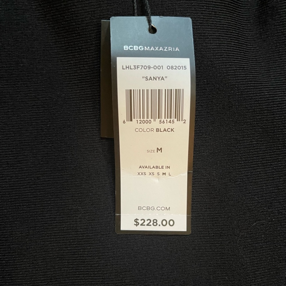 BCBG beautiful black skirt new with tags